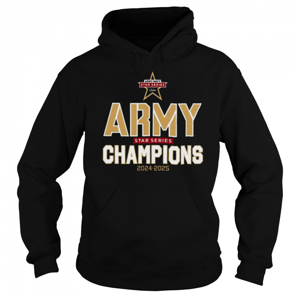 Army Black Knights 2025 Star Series Champions T Shirt Hoodie