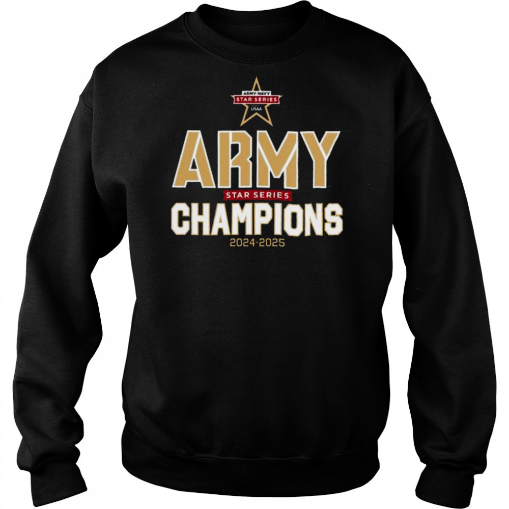 Army Black Knights 2025 Star Series Champions T Shirt Sweatshirt