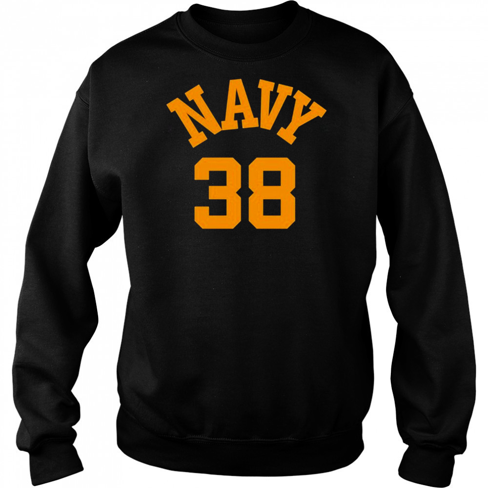Bill Belichick Wearing Navy 38 T-shirt Sweatshirt