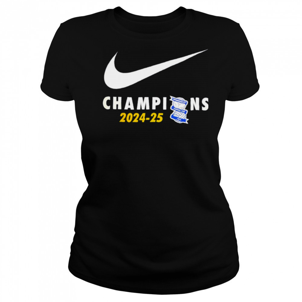 Birmingham City FC Champions 2024 25 swoosh logo shirt Women's T-shirt