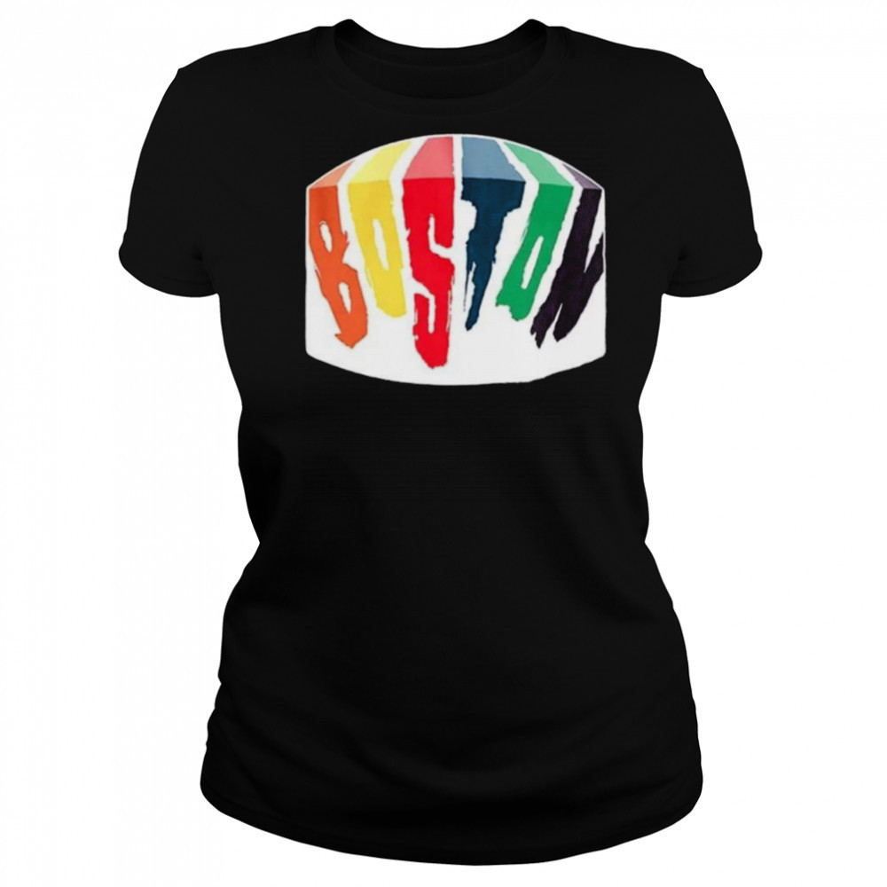 Boston rainbow paint colorful shirt Women's T-shirt