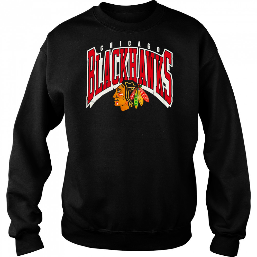 Chicago Blackhawks arc letters logo shirt Sweatshirt