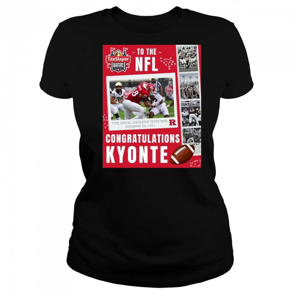 Congrats to Kyonte Hamilton on the TaxSlayer Gator Bowl and the 2025 NFL Draft with Houston Texans t-shirt Women's T-shirt