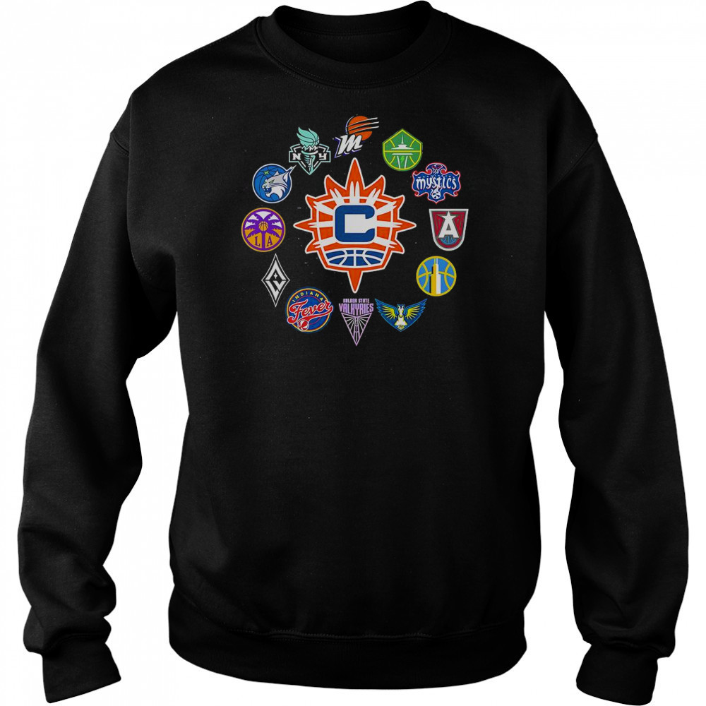 Connecticut Sun X WNBA Teams T-Shirt Sweatshirt