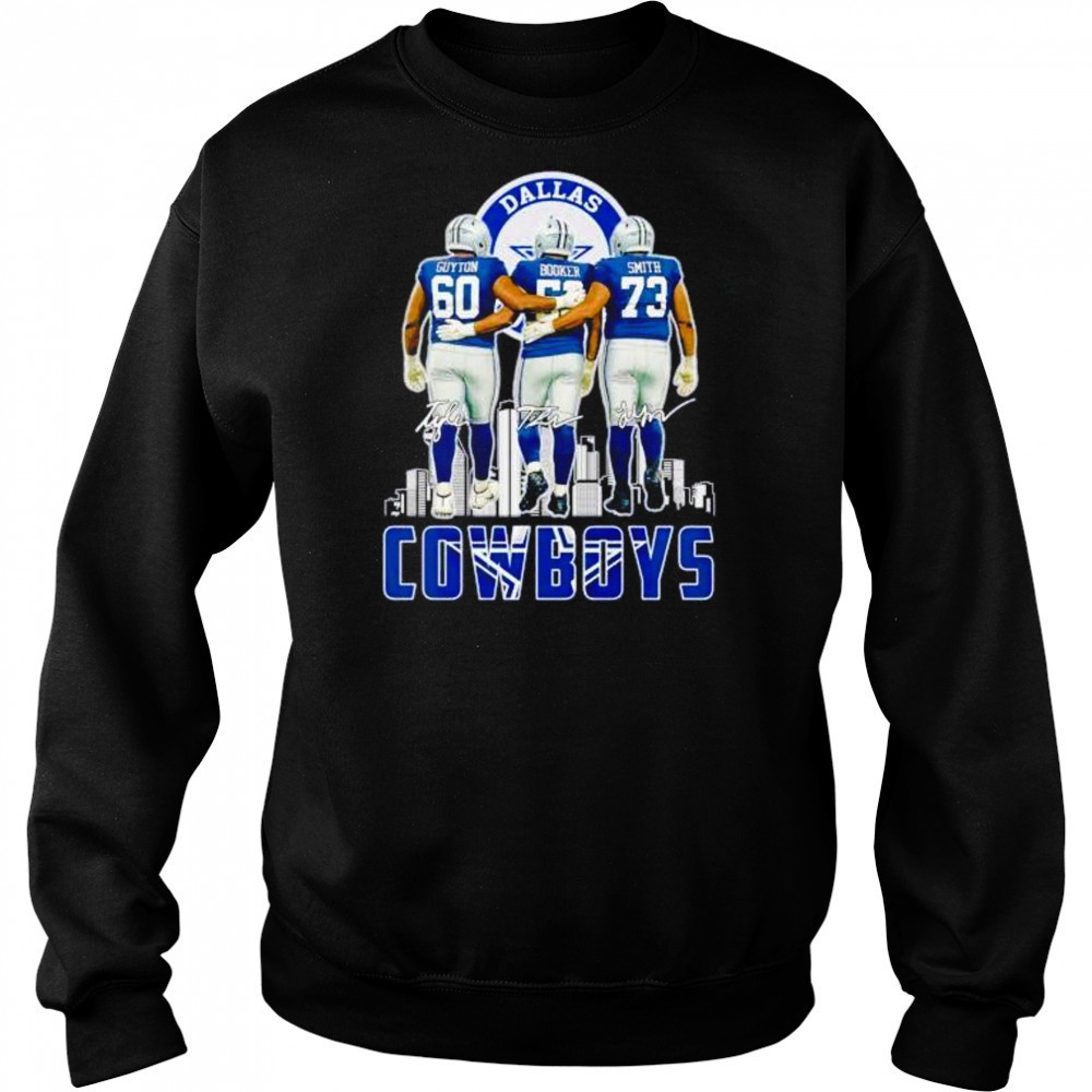 Dallas Cowboys Guyton Booker Smith signatures shirt Sweatshirt