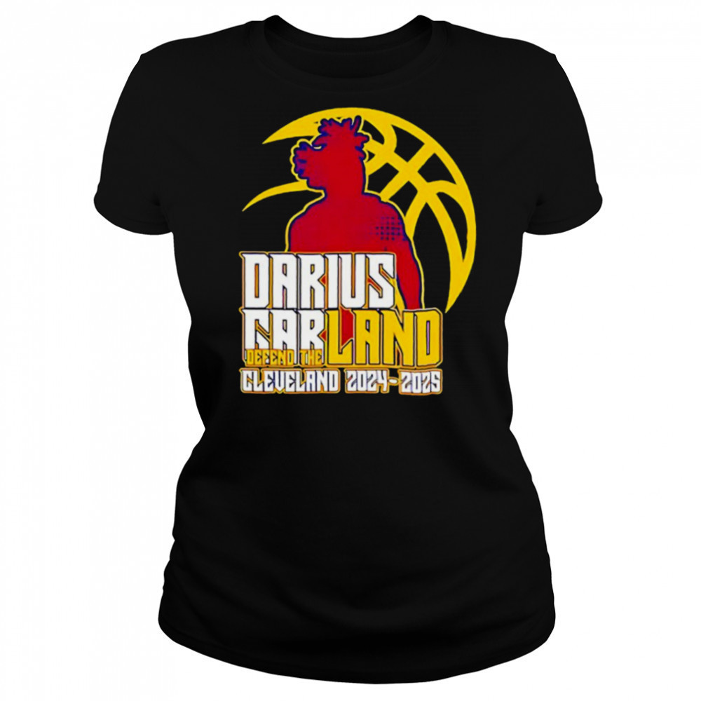 Darius Garland defend the land 2024 2025 Cleveland Cavaliers shirt Women's T-shirt