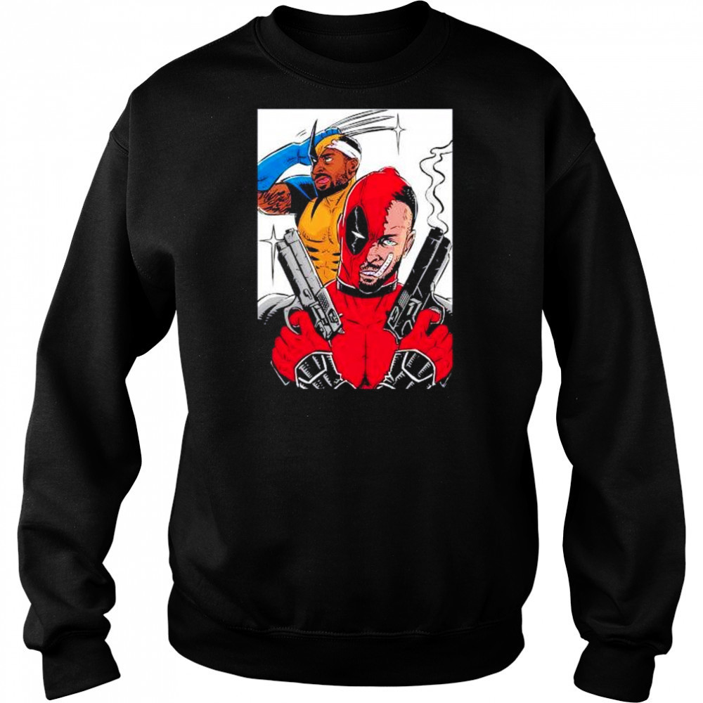 Deadpool and Wolverine Golden State Warriors Gary Payton II and Stephen Curry shirt Sweatshirt