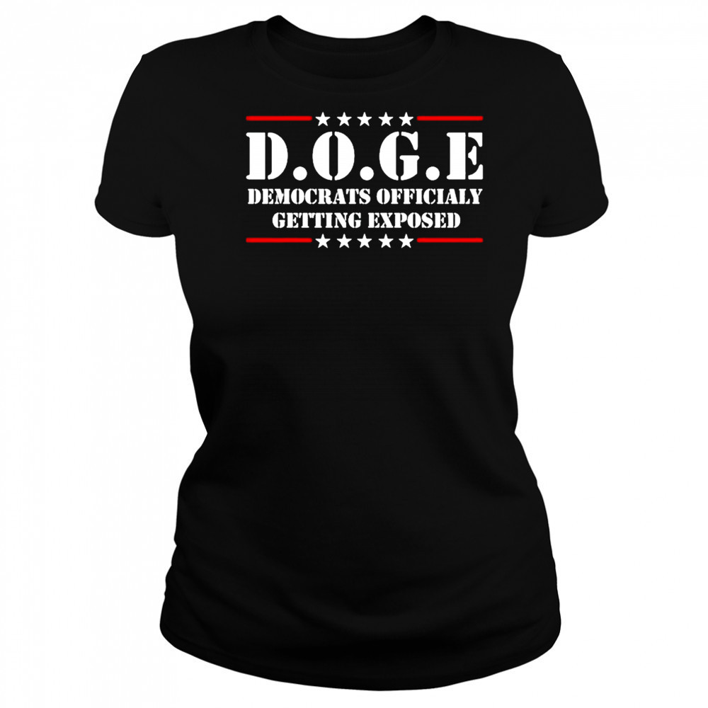 Doge Democrats ly Getting Exposed T-shirt Women's T-shirt