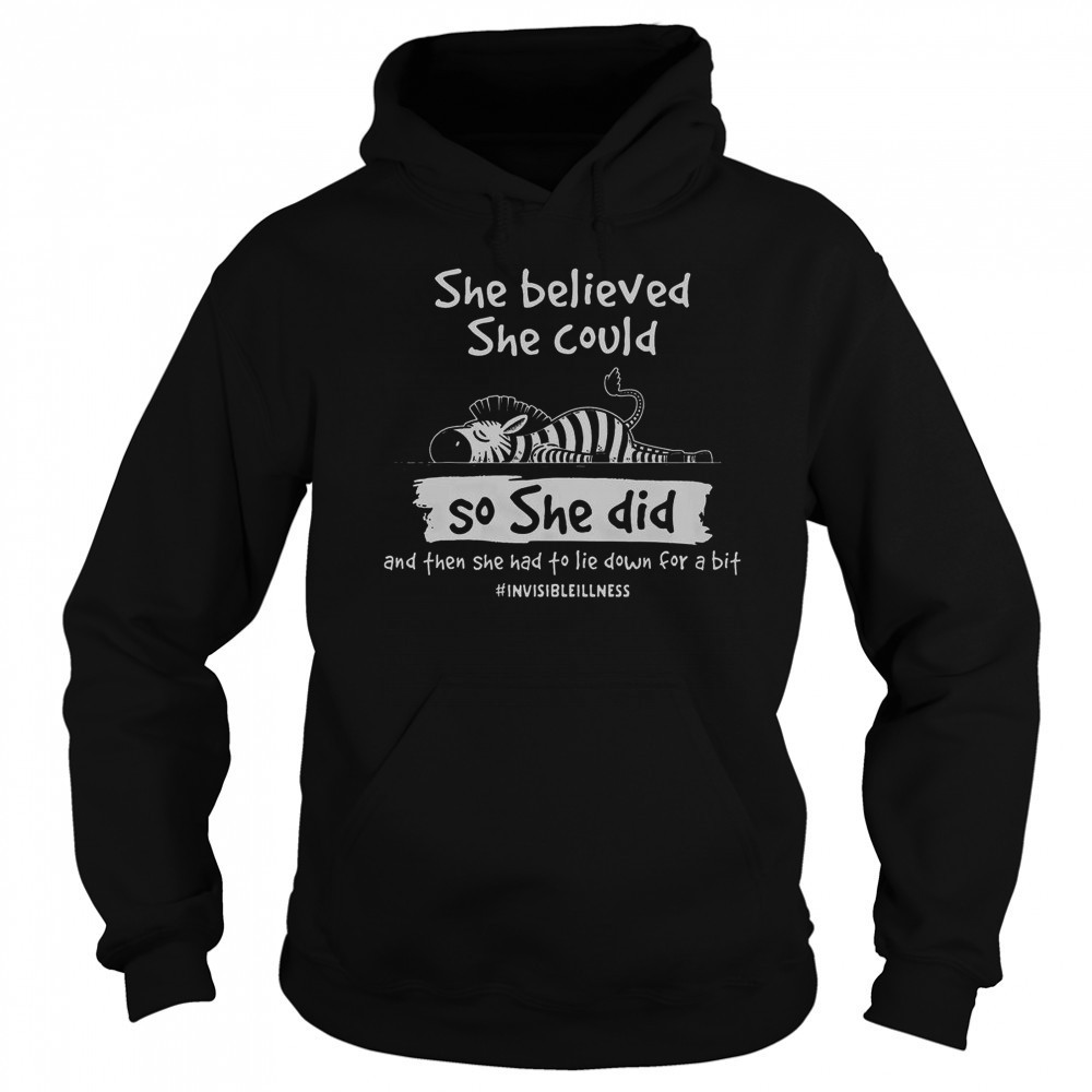 Eds Warrior She Had To Lie Down For A Bit Invisible Illness T-Shirt Hoodie