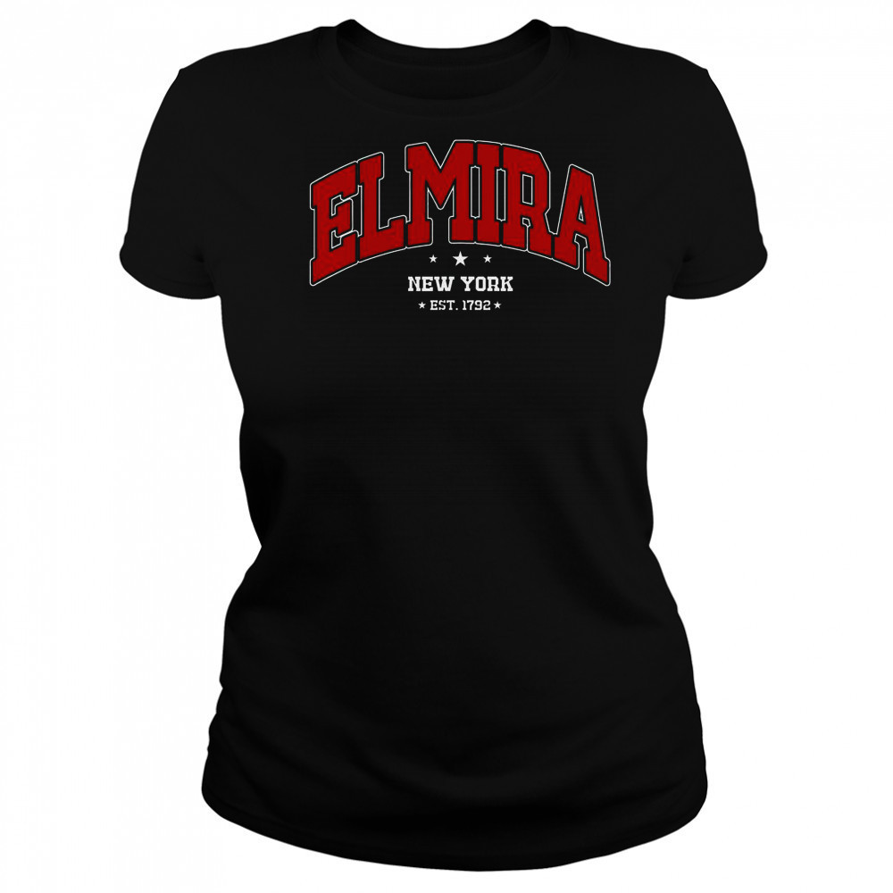 Elmira New York NY Souvenir College T-Shirt Women's T-shirt
