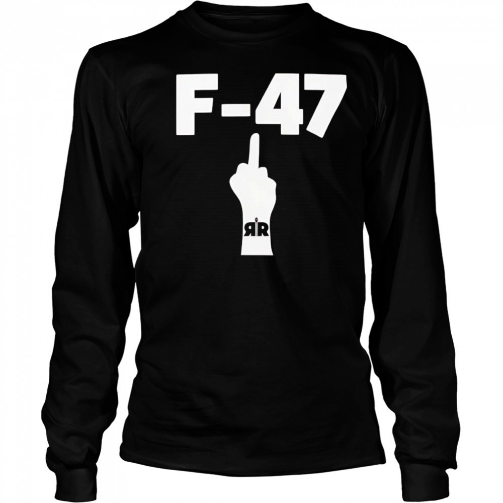 F-47 middle finger shirt Long Sleeved