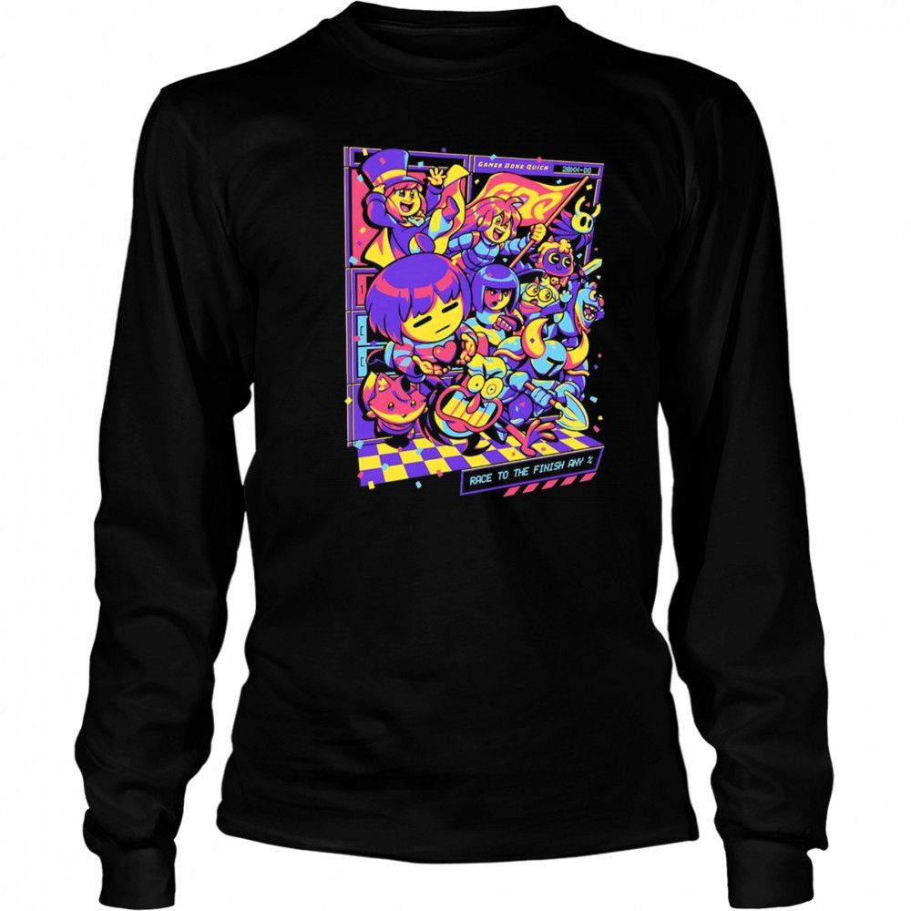 GDQ Race to the Finish shirt Long Sleeved