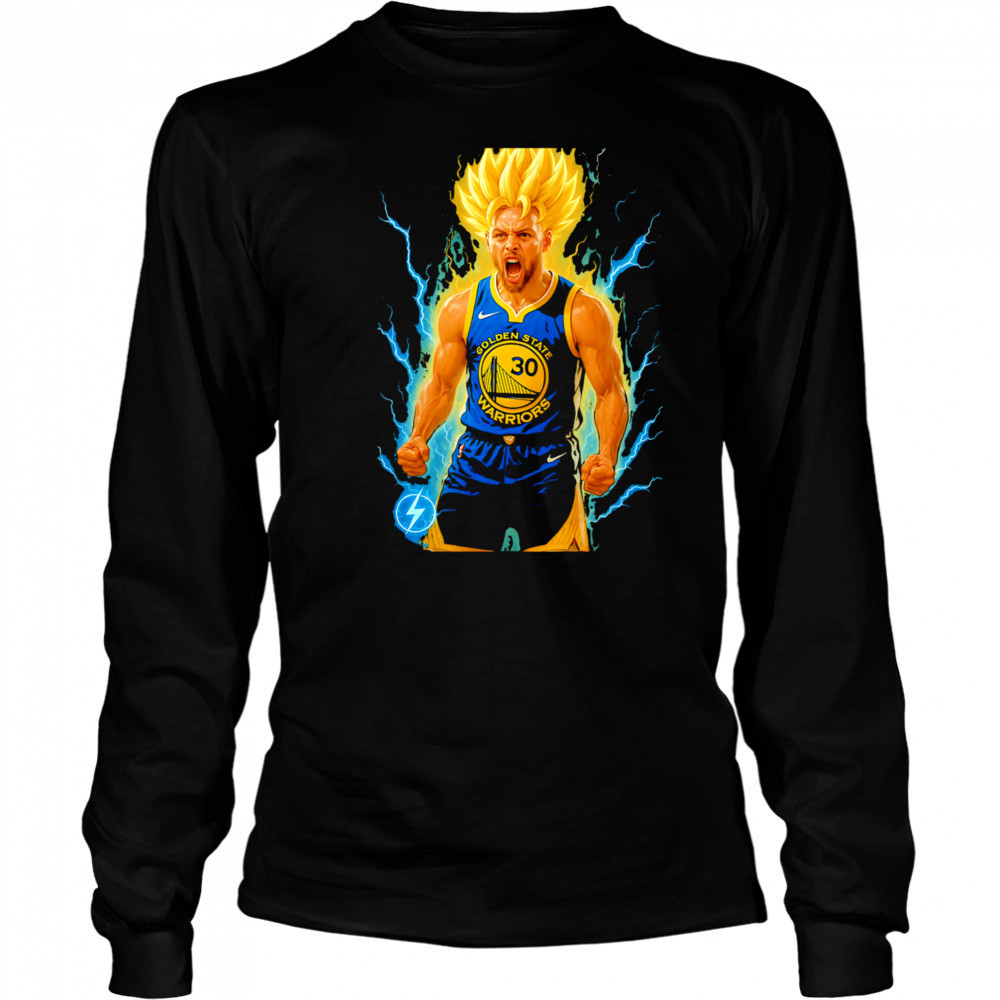 Goku x Stephen Curry scream shirt Long Sleeved
