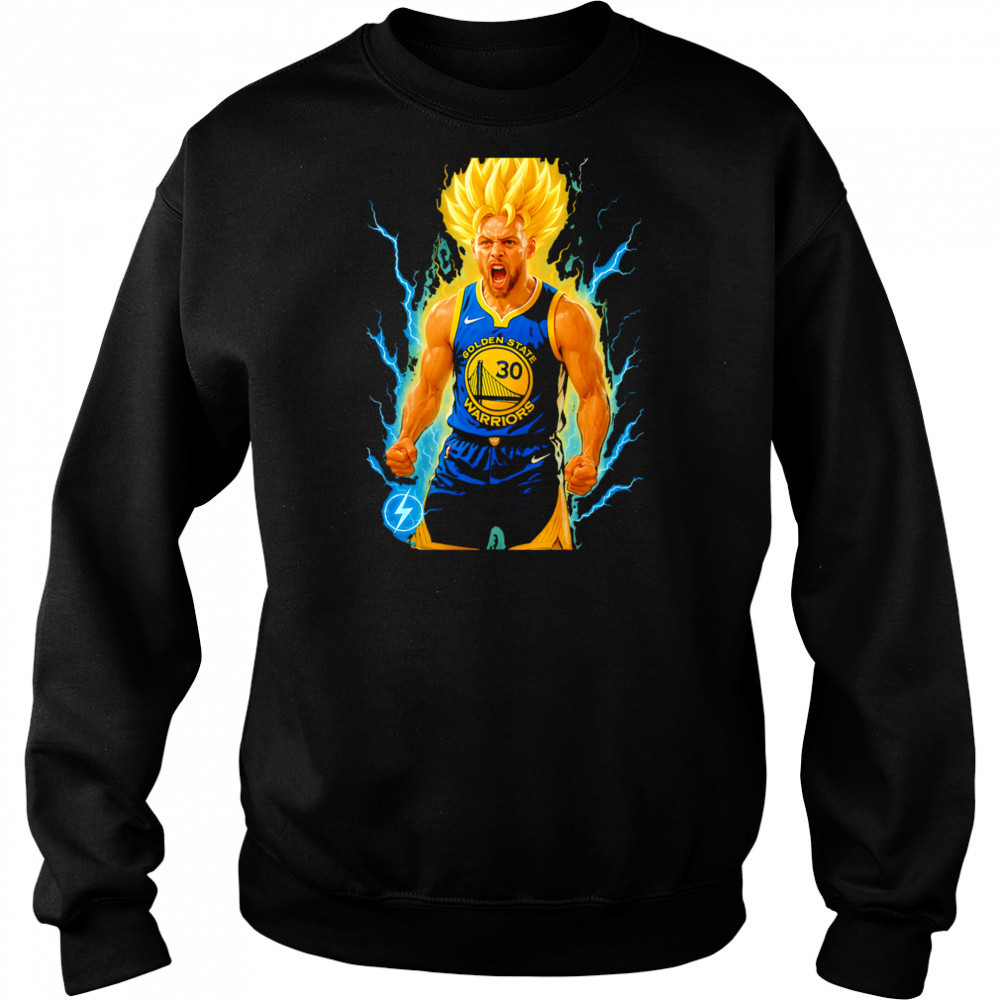 Goku x Stephen Curry scream shirt Sweatshirt