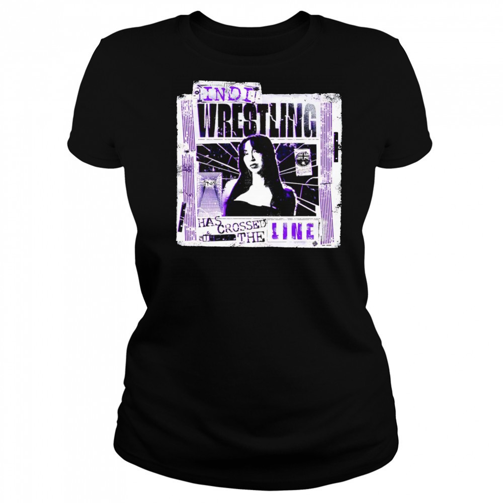 Indi Wrestling crossed the line shirt Women's T-shirt