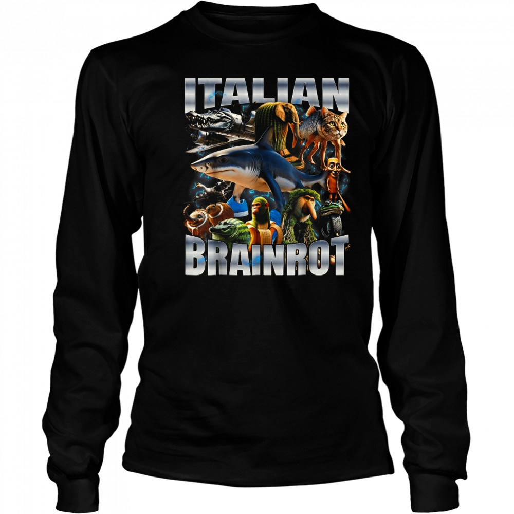 Italian Brainrot Memes T-Shirt Long Sleeved