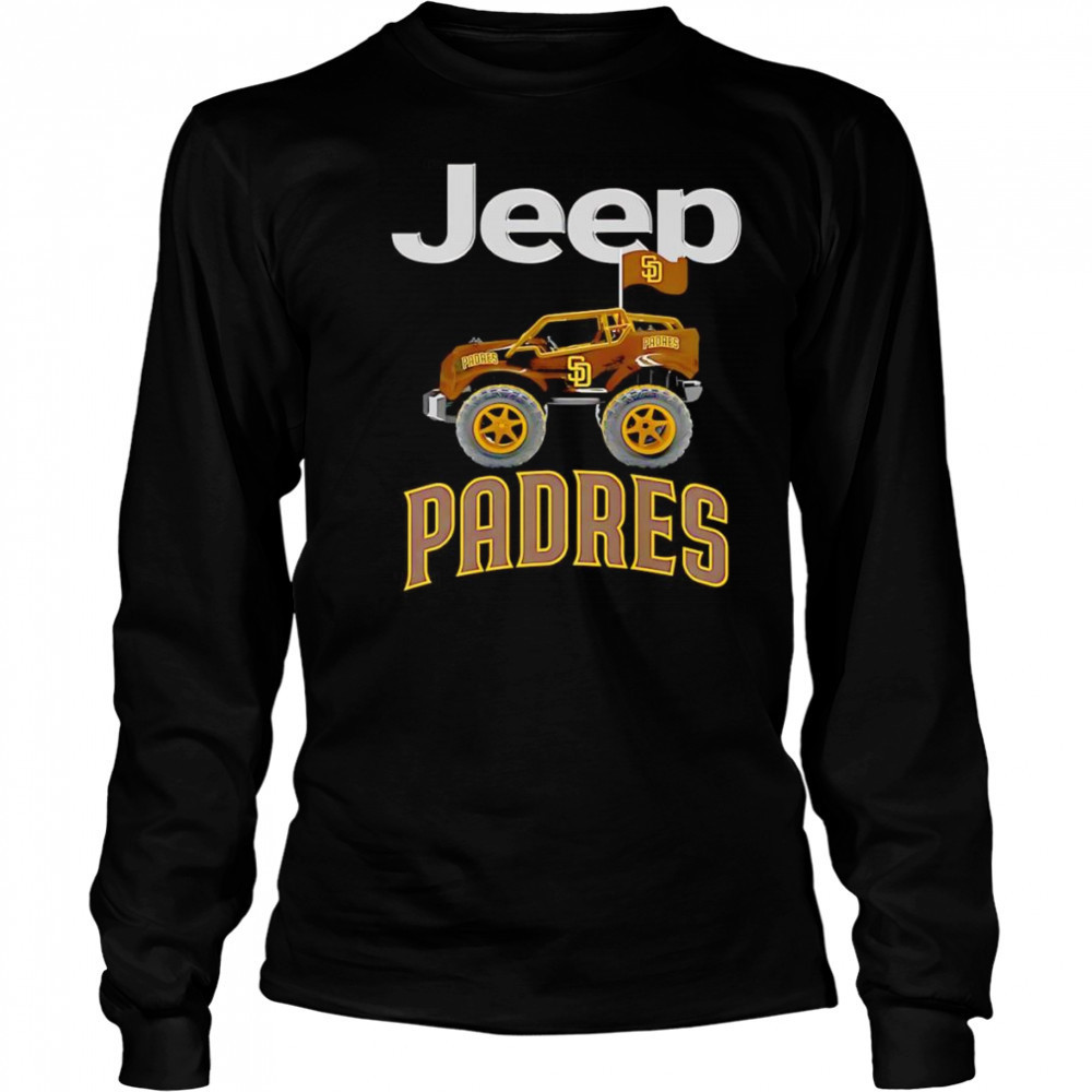 Jeep car San Diego Padres shirt Long Sleeved