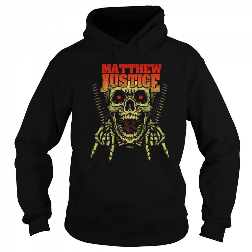 Matthew Justice Skull Ride MLW t-shirt Hoodie