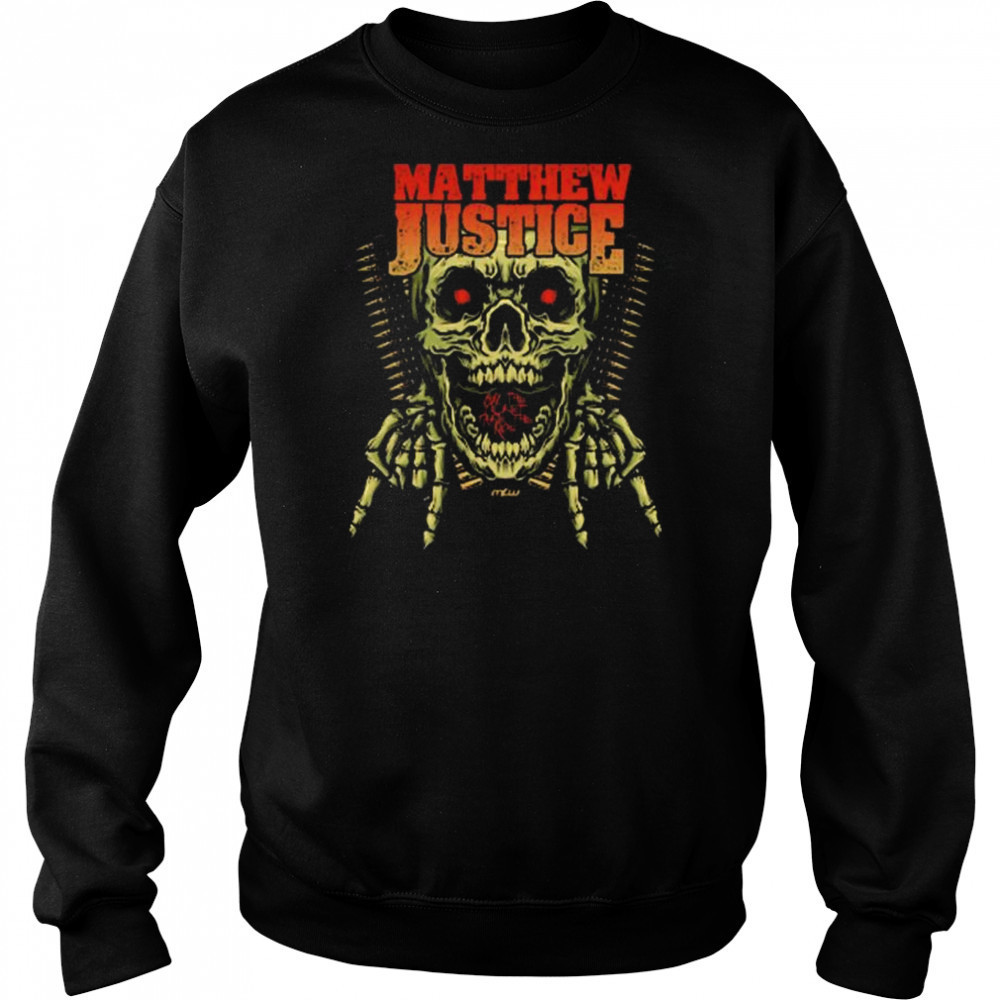 Matthew Justice Skull Ride MLW t-shirt Sweatshirt