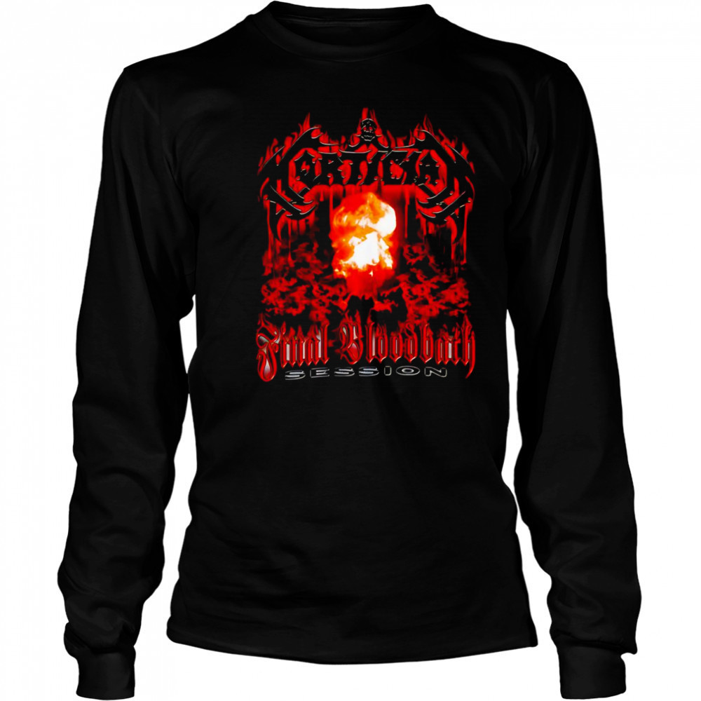 Mortician Final Bloodbath Session shirt Long Sleeved