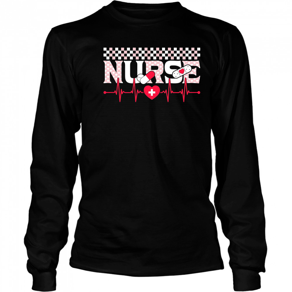 Nurse heart rate tablet shirt Long Sleeved