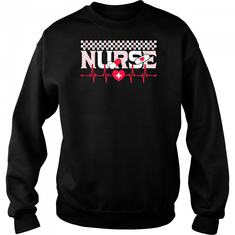 Nurse heart rate tablet shirt Sweatshirt