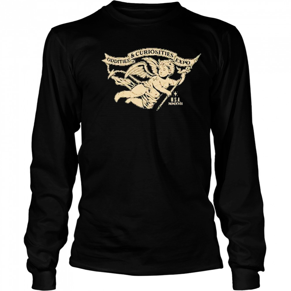 Oddities And Curiosities Angel USA T-shirt Long Sleeved