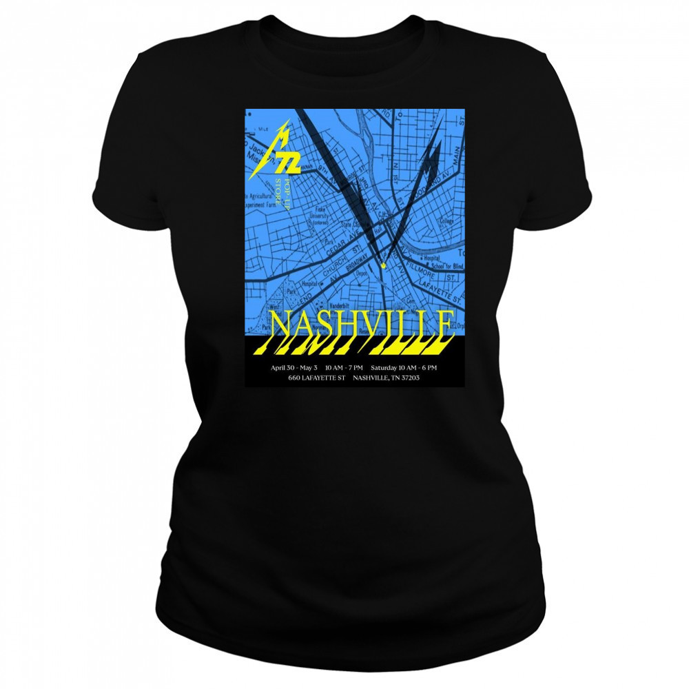 Poster Nashville April 30 – May 3 660 Lafayette ST Saturday 10 Nashville TN t-shirt Women's T-shirt