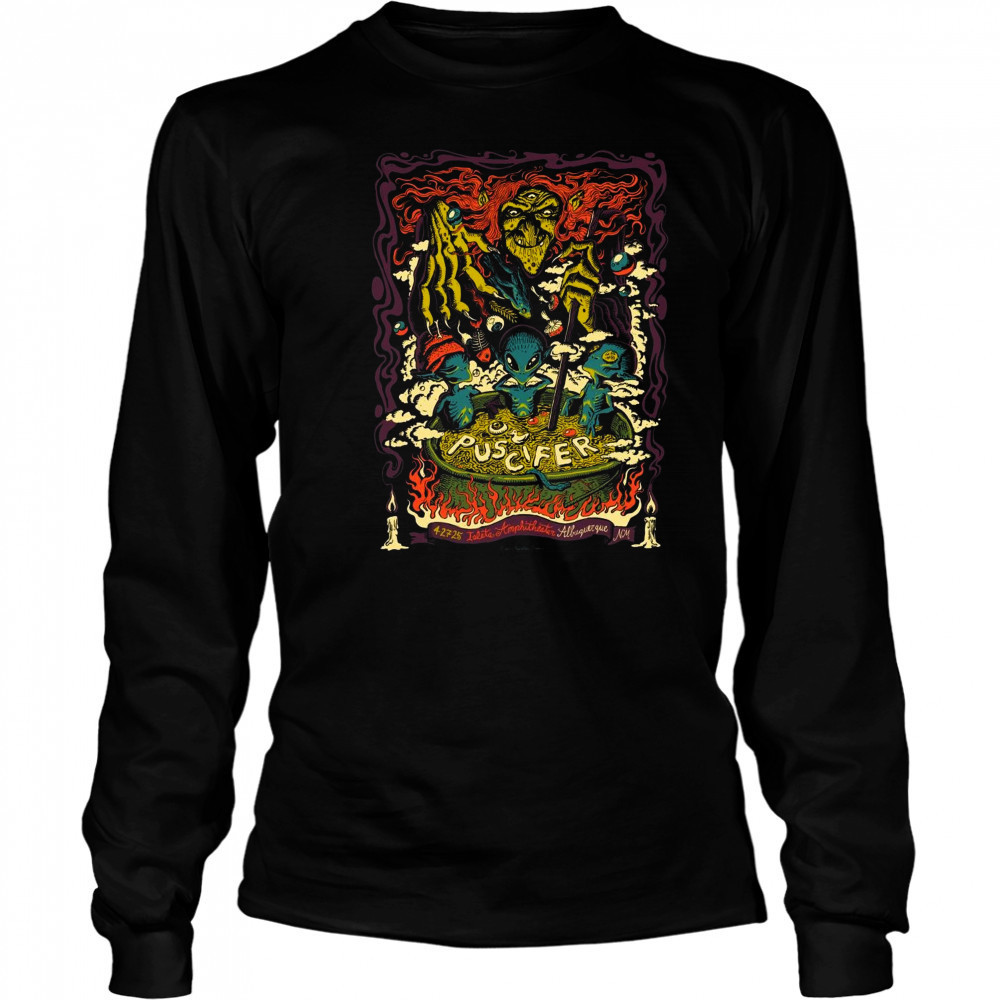 Puscifer PM April 27 2025 Isleta Amphitheater In Albuquerque NM Poster Graphic t-shirt Long Sleeved