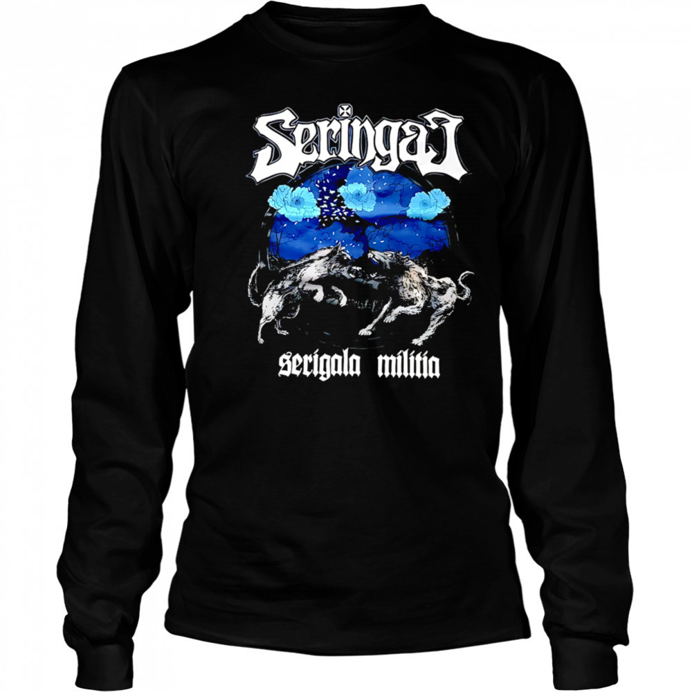 Seringai Wolf Fight serigala militia shirt Long Sleeved