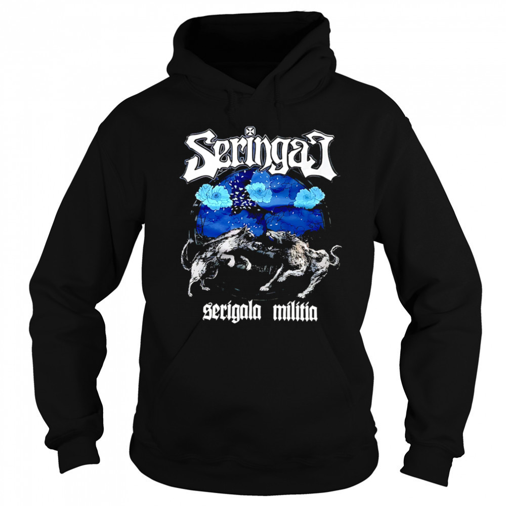 Seringai Wolf Fight serigala militia shirt Hoodie