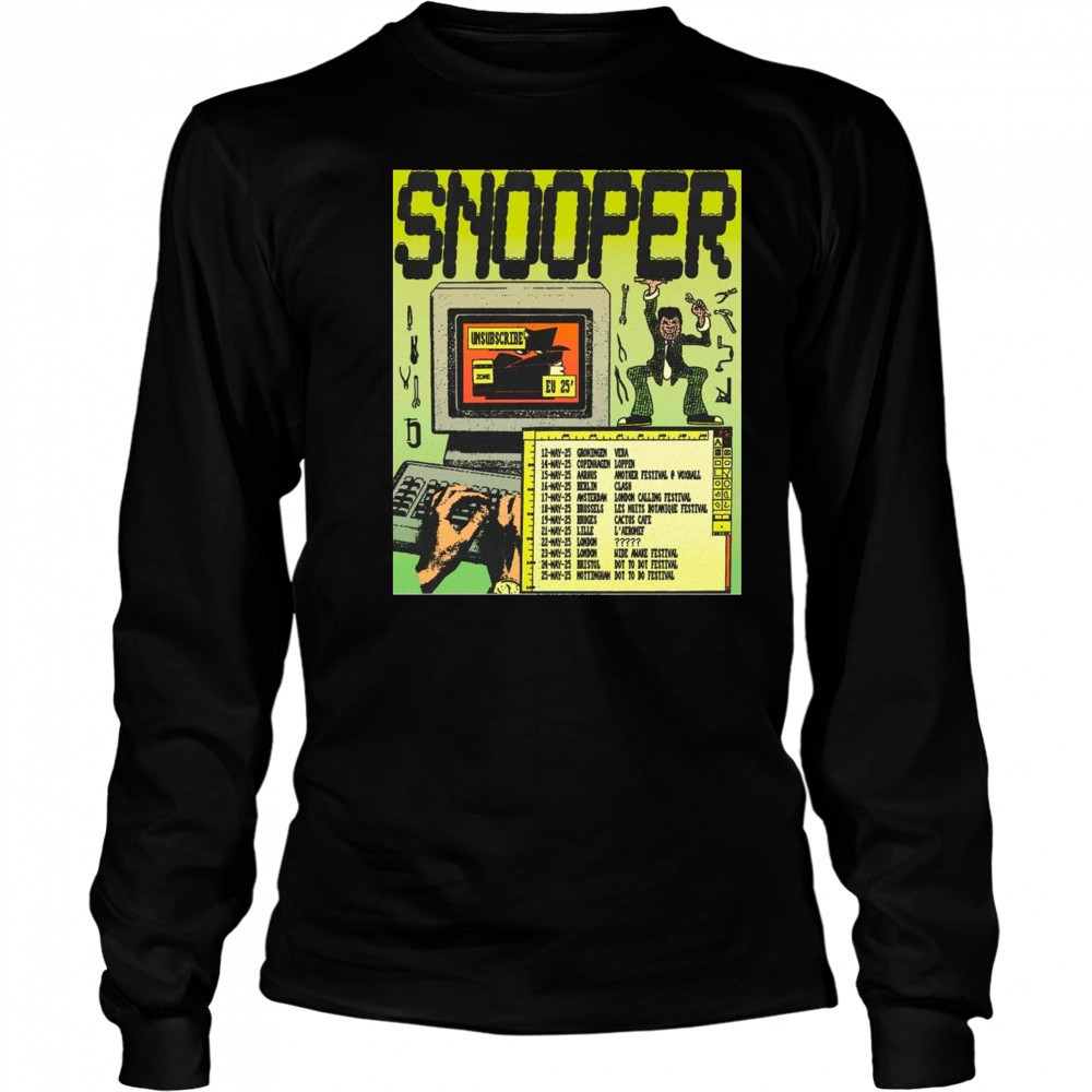 Snooper EU 2025 Tour Shirt Long Sleeved