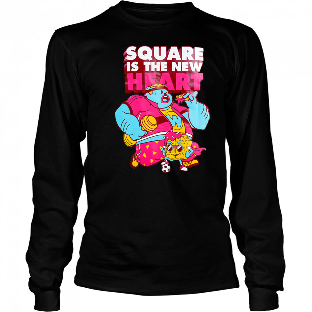 Square is the new heart shirt Long Sleeved
