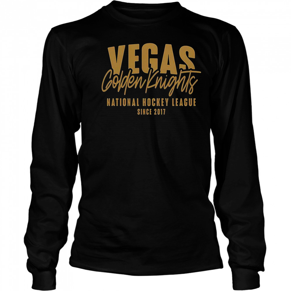 Vegas Golden Knights National Hockey League Since 2017 T-Shirt Long Sleeved