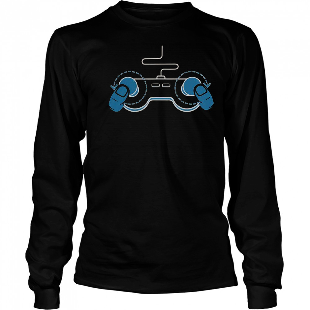 Video Game Controller Boobs Gamer T-Shirt Long Sleeved