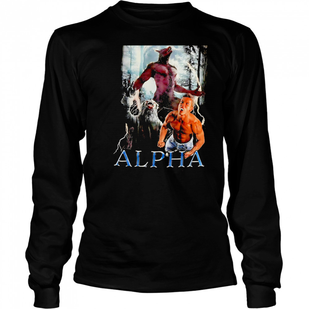 Wolf zombie Alpha shirt Long Sleeved