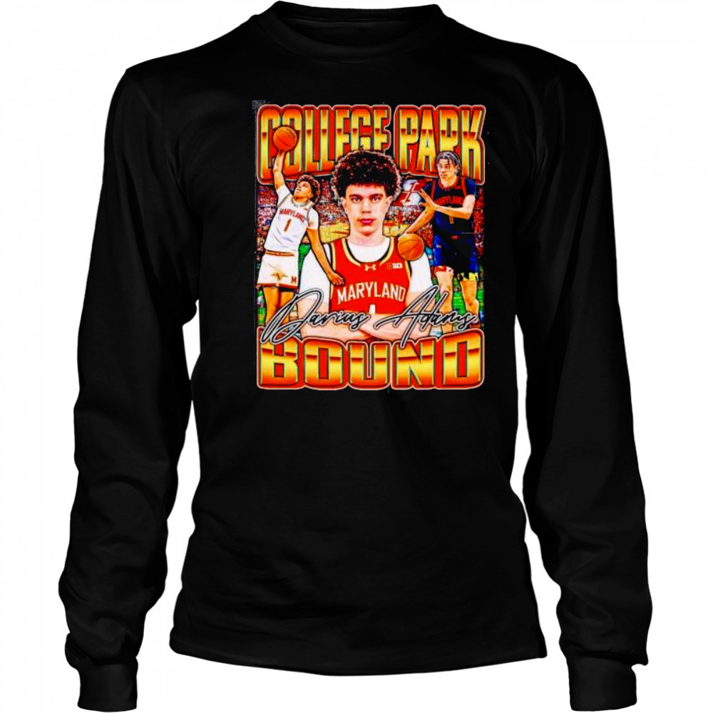 College park bound Darius Adams vintage graphic shirt Long Sleeved