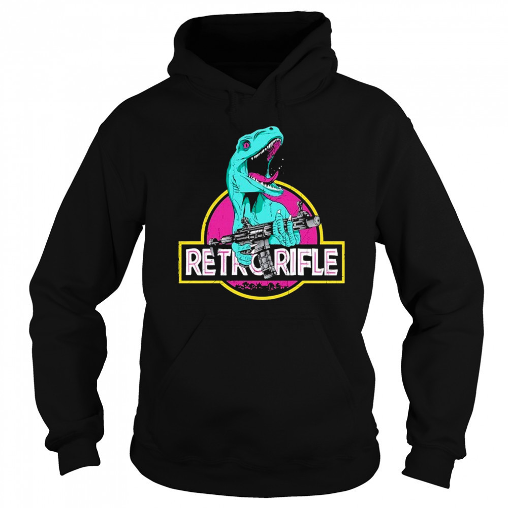 Dinosaur Retro Rifle T-shirt Hoodie