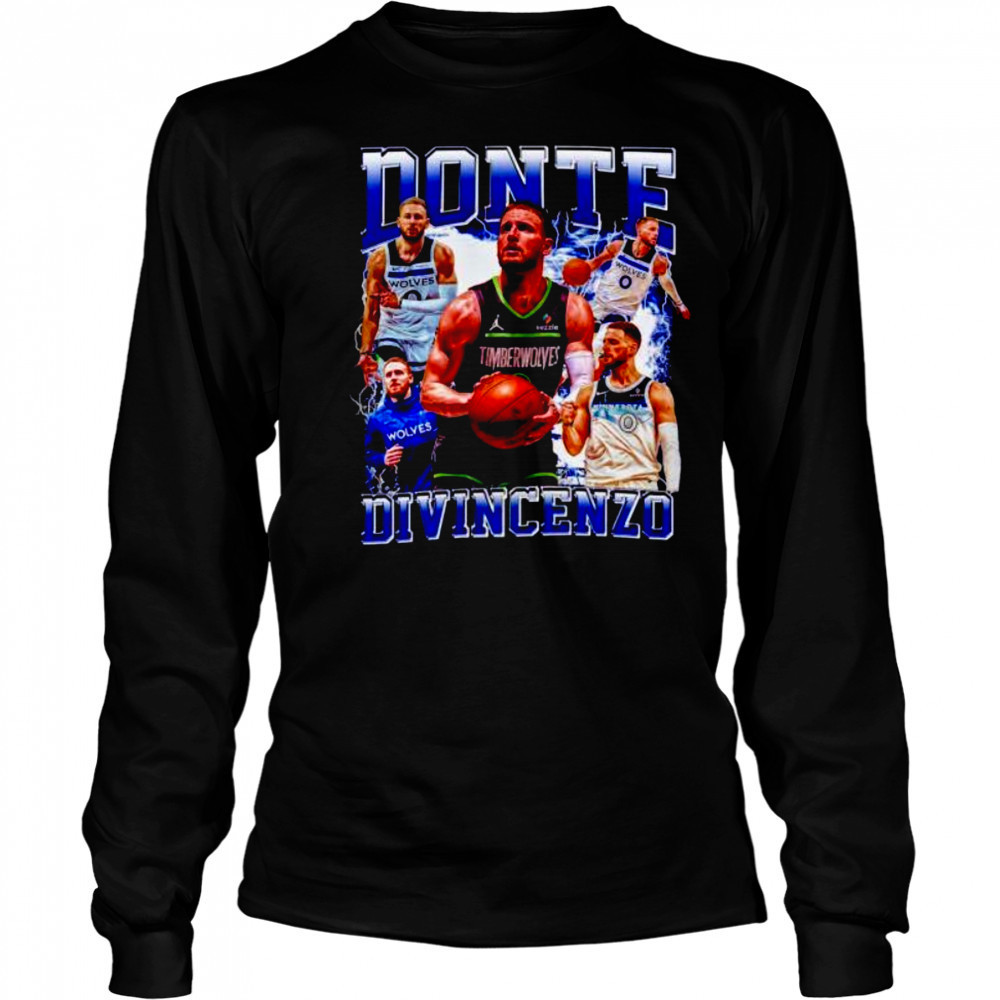 Donte Divincenzo Minnesota Timberwolves Basketball vintage graphic shirt Long Sleeved