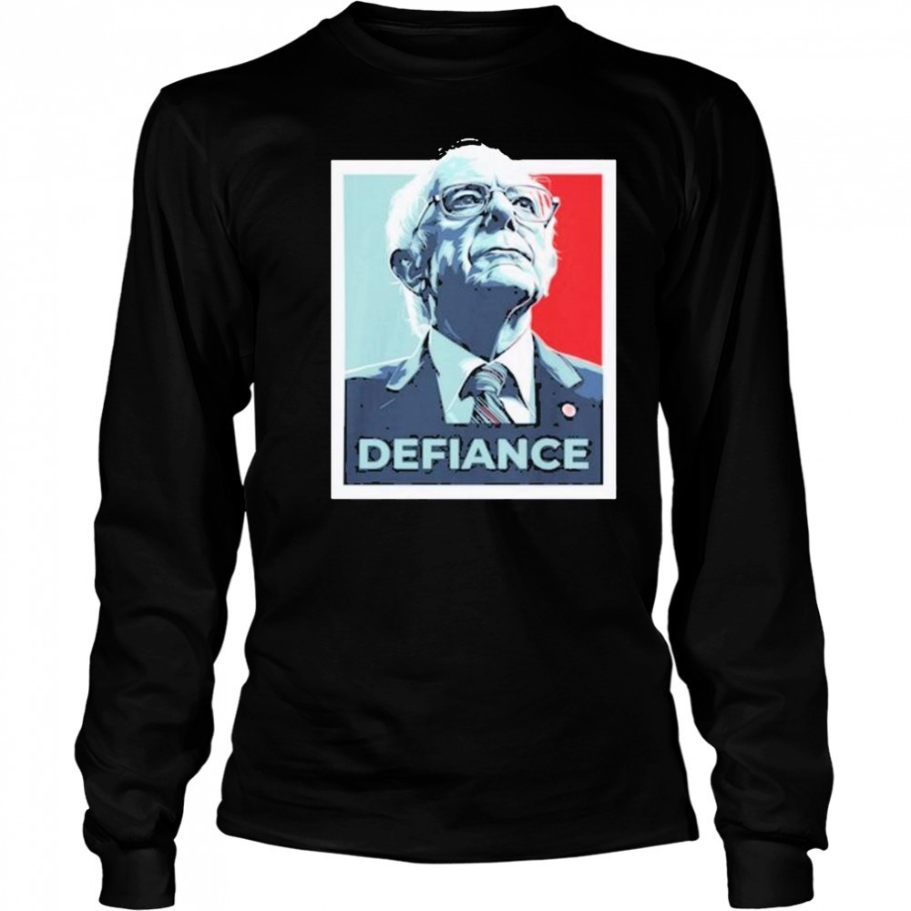Murderedbyaoc Bernie Sanders Defiance 2025 t-shirt Long Sleeved