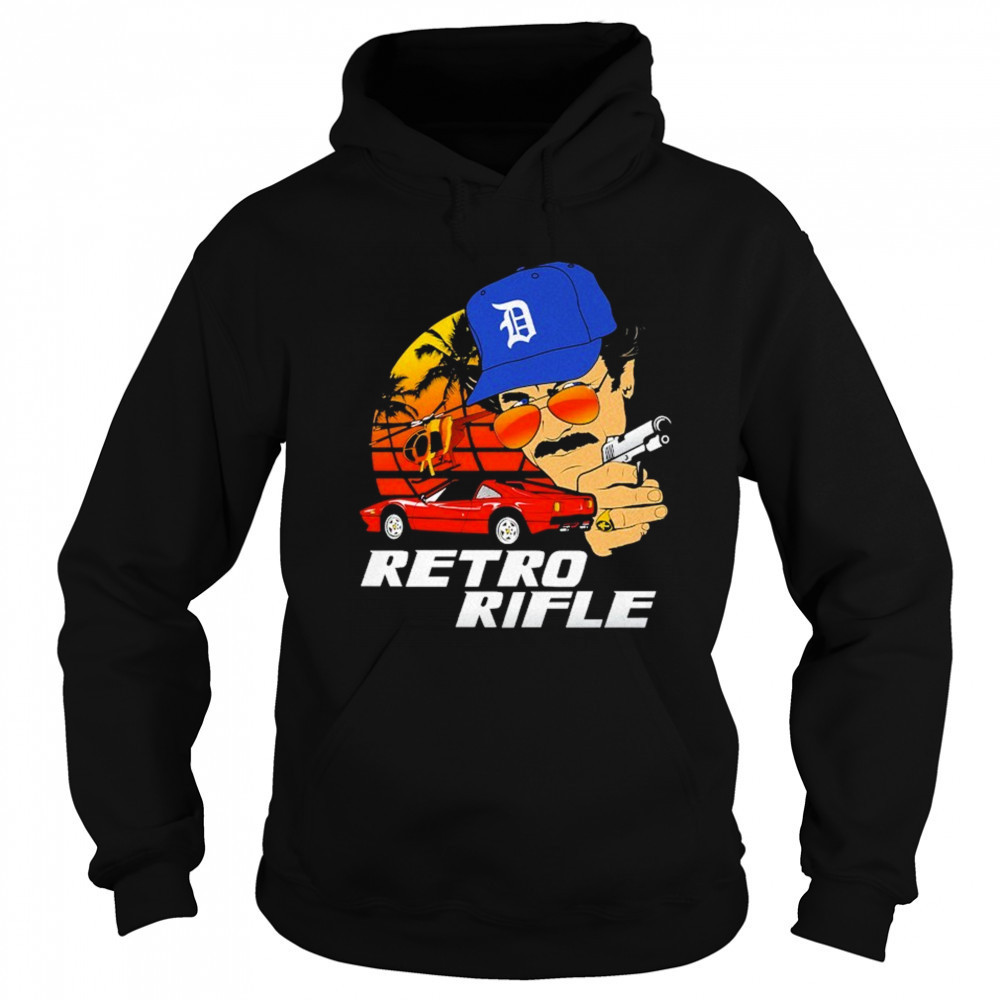 Retro Rifle Magnum PI T-shirt Hoodie
