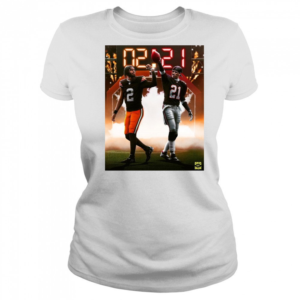 Cleveland Browns Shedeur Sanders Vs Deion Sanders The Next Generation Of Prime Time Is Here Poster t-shirt Women's T-shirt