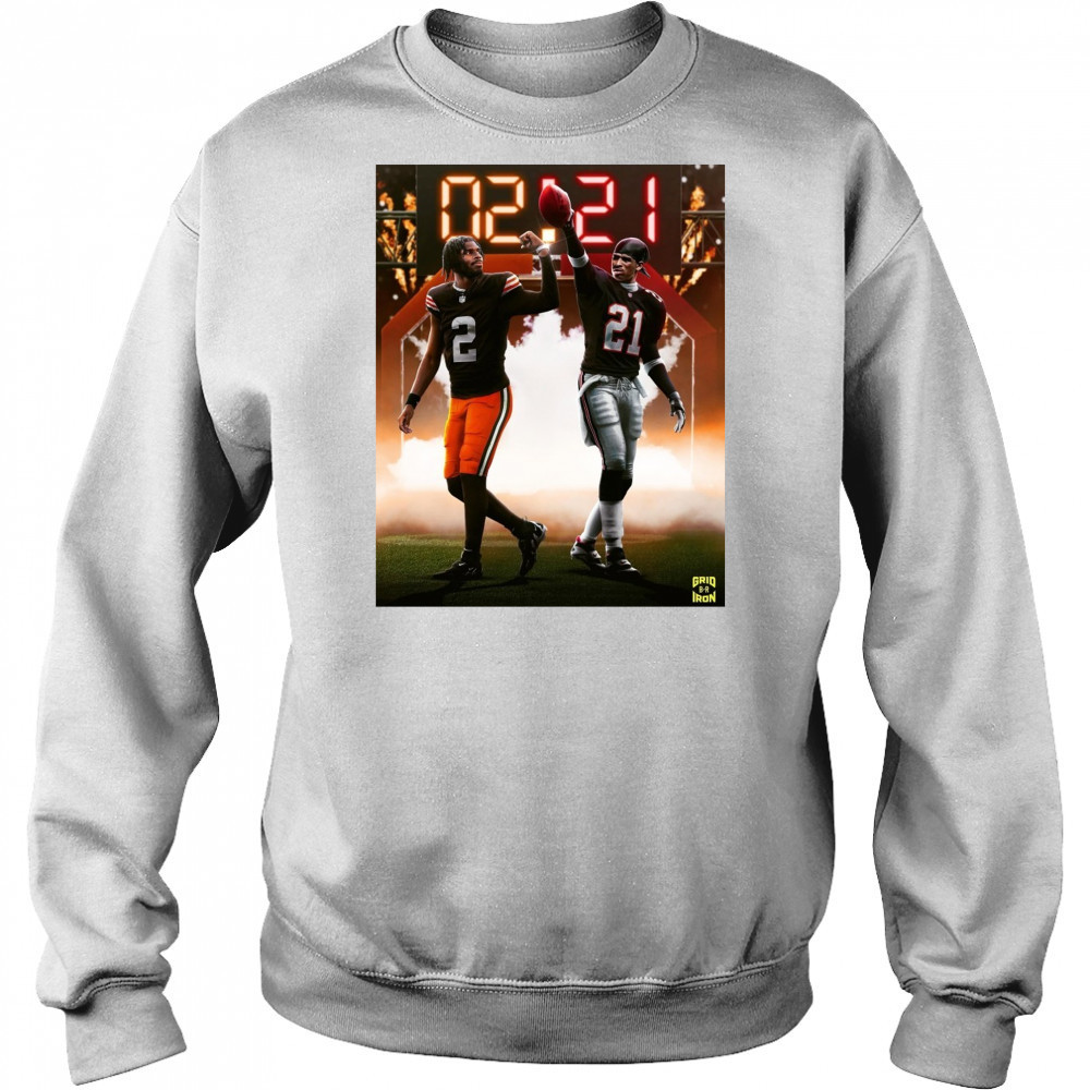 Cleveland Browns Shedeur Sanders Vs Deion Sanders The Next Generation Of Prime Time Is Here Poster t-shirt Sweatshirt