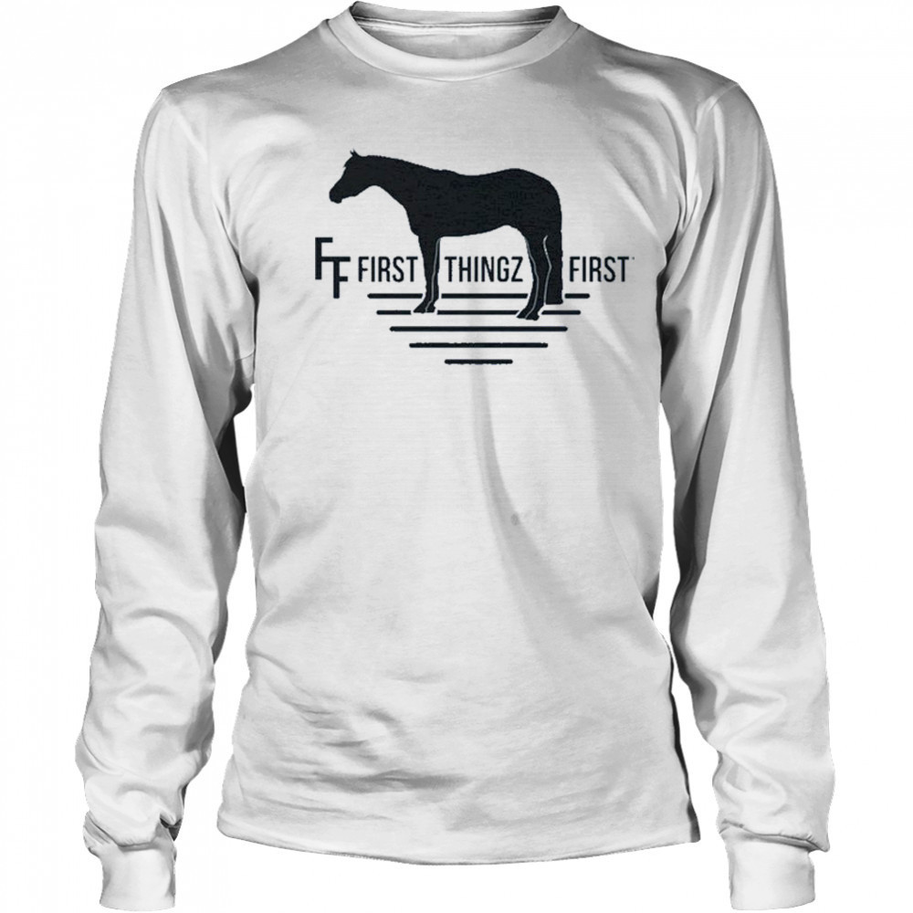 First Thingz First Horse T-Shirt Long Sleeved