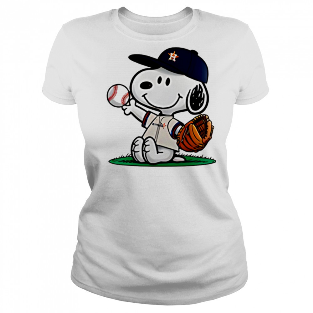 Houston Astros x Peanuts Night 2025 Special Baseball shirt Women's T-shirt