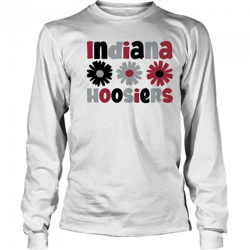 Indiana Hoosiers Daisy flower shirt Long Sleeved