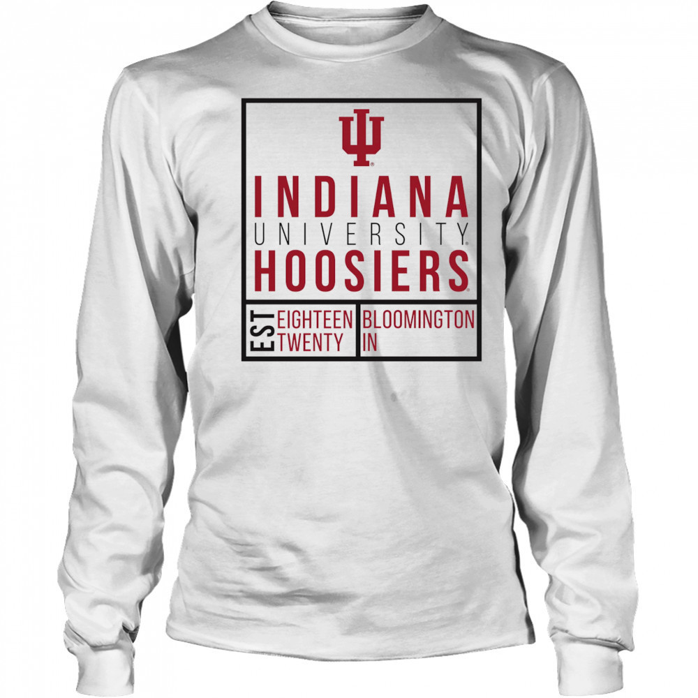Indiana Hoosiers University box shirt Long Sleeved