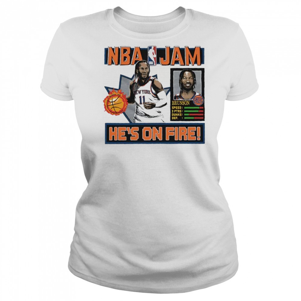 Jalen Brunson New York Knicks NBA Jam shirt Women's T-shirt