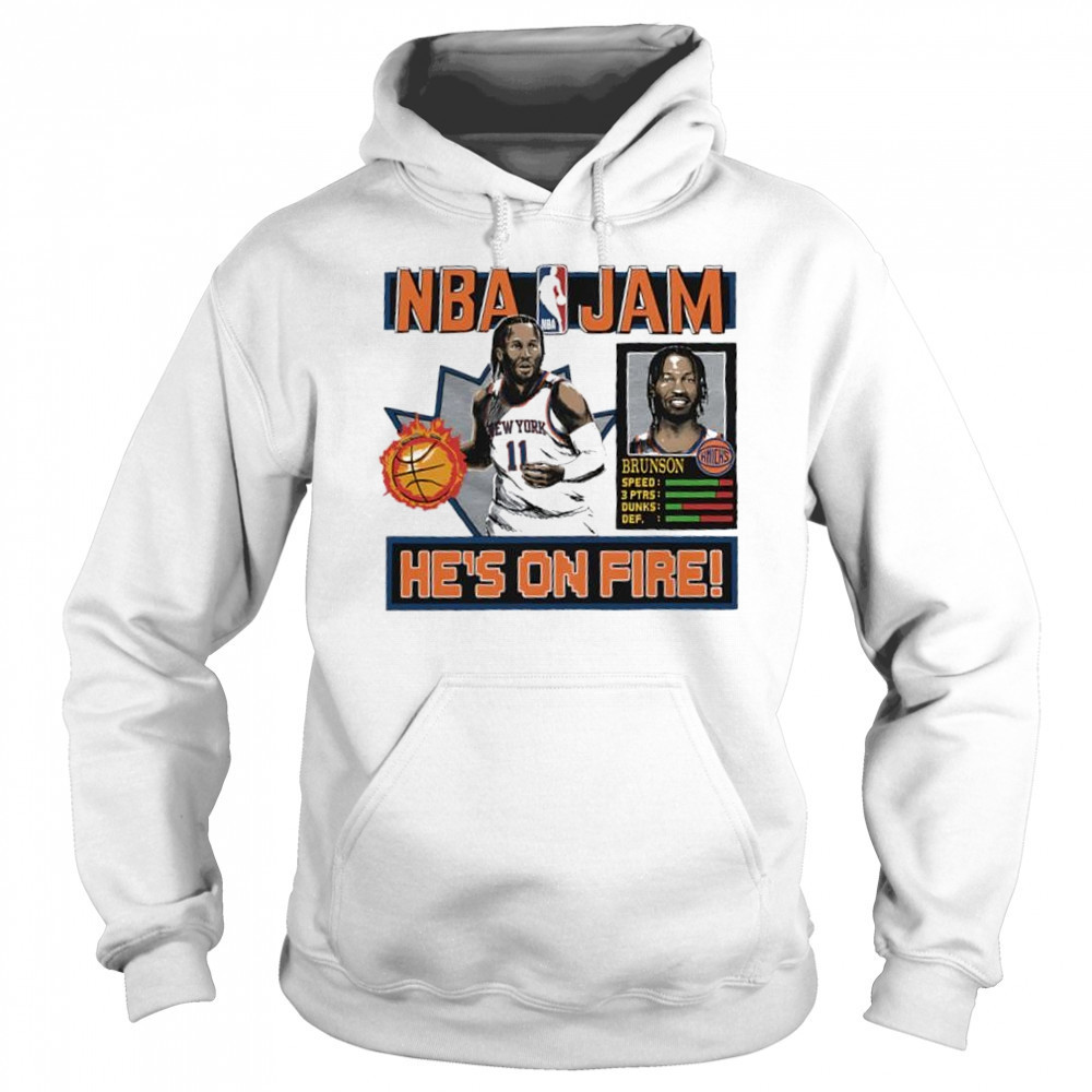 Jalen Brunson New York Knicks NBA Jam shirt Hoodie