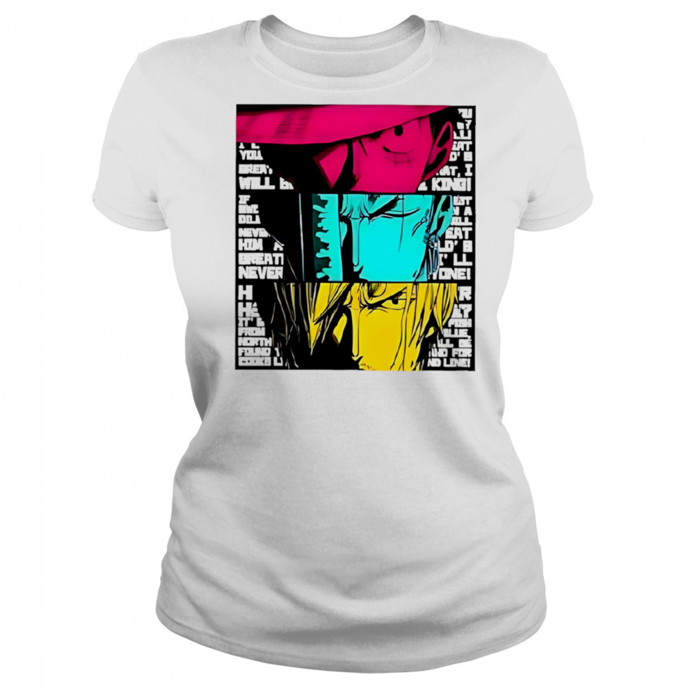 Luffy zoro and sanjI anime crew shirt Women's T-shirt